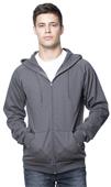 Royal Apparel Mens Organic Fleece Full Zip Hoodie Royal Apparel Mens Organic Fleece Full Zip Hoodie