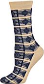E. G. Smith Womens Recycled Art Deco Crew Socks