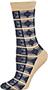 E. G. Smith Womens Recycled Art Deco Crew Socks