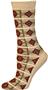 E. G. Smith Womens Recycled Art Deco Crew Socks