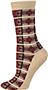 E. G. Smith Womens Recycled Art Deco Crew Socks