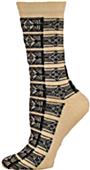 E. G. Smith Womens Recycled Art Deco Crew Socks