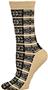 E. G. Smith Womens Recycled Art Deco Crew Socks