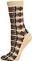 E. G. Smith Womens Recycled Art Deco Crew Socks