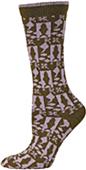 E. G. Smith Women Recycled Country Fish Crew Socks E. G. Smith Women Recycled Country Fish Crew Socks