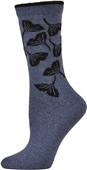 E. G. Smith Women Recycled Ginko Leaves Crew Socks E. G. Smith Women Recycled Ginko Leaves Crew Socks