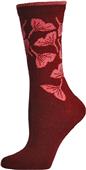 E. G. Smith Women Recycled Ginko Leaves Crew Socks