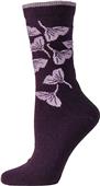 E. G. Smith Women Recycled Ginko Leaves Crew Socks E. G. Smith Women Recycled Ginko Leaves Crew Socks