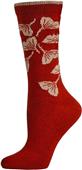 E. G. Smith Women Recycled Ginko Leaves Crew Socks E. G. Smith Women Recycled Ginko Leaves Crew Socks