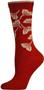 E. G. Smith Women Recycled Ginko Leaves Crew Socks