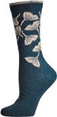 E. G. Smith Women Recycled Ginko Leaves Crew Socks E. G. Smith Women Recycled Ginko Leaves Crew Socks