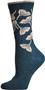 E. G. Smith Women Recycled Ginko Leaves Crew Socks
