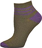 E. G. Smith Recycled Three Stripe Shortie Socks