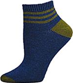 E. G. Smith Recycled Three Stripe Shortie Socks