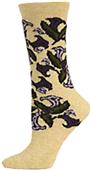 E. G. Smith Recycled Trumpet Vine Floral Crew Sock E. G. Smith Recycled Trumpet Vine Floral Crew Sock