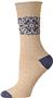 E. G. Smith Womens Hemp Placed Pattern Crew Socks