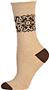 E. G. Smith Womens Hemp Placed Pattern Crew Socks