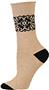 E. G. Smith Womens Hemp Placed Pattern Crew Socks