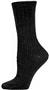 E. G. Smith Womens Hemp Textured Rib Crew Socks
