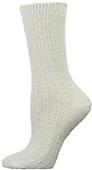 E. G. Smith Womens Hemp Textured Rib Crew Socks E. G. Smith Womens Hemp Textured Rib Crew Socks