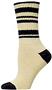 E. G. Smith Womens Hemp Random Stripe Crew Socks