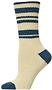 E. G. Smith Womens Hemp Random Stripe Crew Socks