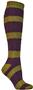 E. G. Smith Recycled Rugby Stripe Cable Knee Socks