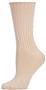 E. G. Smith Womens Organic Ribbed Crew Socks