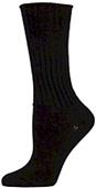 E. G. Smith Womens Organic Ribbed Crew Socks