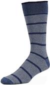 E. G. Smith Mens Recycled Pinstripe Crew Socks