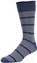 E. G. Smith Mens Recycled Pinstripe Crew Socks