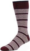 E. G. Smith Mens Recycled Pinstripe Crew Socks
