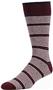 E. G. Smith Mens Recycled Pinstripe Crew Socks
