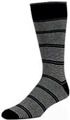 E. G. Smith Mens Recycled Pinstripe Crew Socks