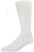 E. G. Smith Mens Organic Basket Weave Crew Socks E. G. Smith Mens Organic Basket Weave Crew Socks