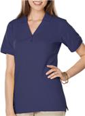 Blue Generation Ladies SS Y-Placket Polo Shirt