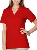Blue Generation Ladies SS Y-Placket Polo Shirt Blue Generation Ladies SS Y-Placket Polo Shirt