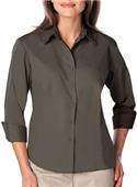 Blue Generation Ladies 3/4 Sleeve Poplin Shirt Blue Generation Ladies 3/4 Sleeve Poplin Shirt