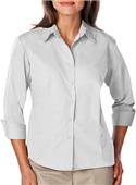 Blue Generation Ladies 3/4 Sleeve Poplin Shirt Blue Generation Ladies 3/4 Sleeve Poplin Shirt