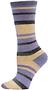 Nouvella Womens Mirage Stripe Crew Socks