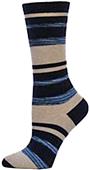 Nouvella Womens Mirage Stripe Crew Socks