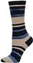 Nouvella Womens Mirage Stripe Crew Socks