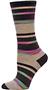 Nouvella Womens Mirage Stripe Crew Socks