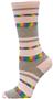 Nouvella Womens Mirage Stripe Crew Socks