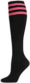 Nouvella Womens Striped Cotton Rib Knee High Socks