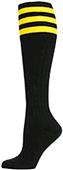 Nouvella Womens Striped Cotton Rib Knee High Socks
