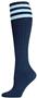 Nouvella Womens Striped Cotton Rib Knee High Socks