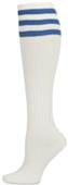 Nouvella Womens Striped Cotton Rib Knee High Socks