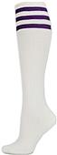 Nouvella Womens Striped Cotton Rib Knee High Socks
