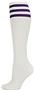 Nouvella Womens Striped Cotton Rib Knee High Socks